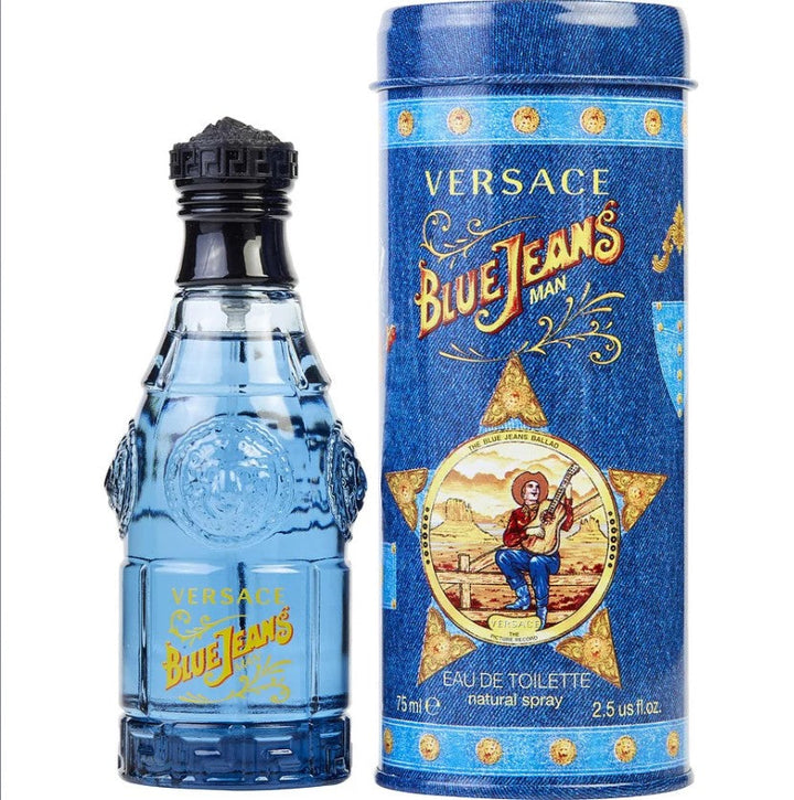  Versace Blue Jeans Cologne 2.5 OZ EDT for Men by  GIANNI VERSACE at Paris Connection Perfumes - Classic and Refreshing Scent.