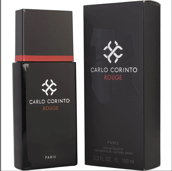 CARLO CORINTO ROUGE 3.3 OZ EDT offers a bold and seductive fragrance for men.