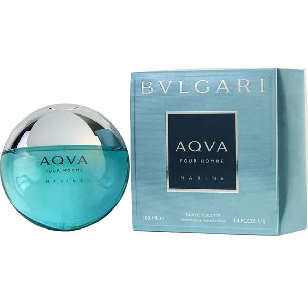 BVLGARI AQVA MARINE 3.4 OZ EDT features a refreshing aquatic fragrance for men.
