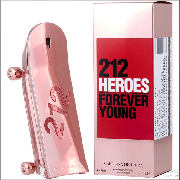 212 HEROES 2.7 OZ EDP  by Carolina Herrera at Paris Connection Perfumes, featuring a vibrant bottle design and a fresh, floral fragrance blend.