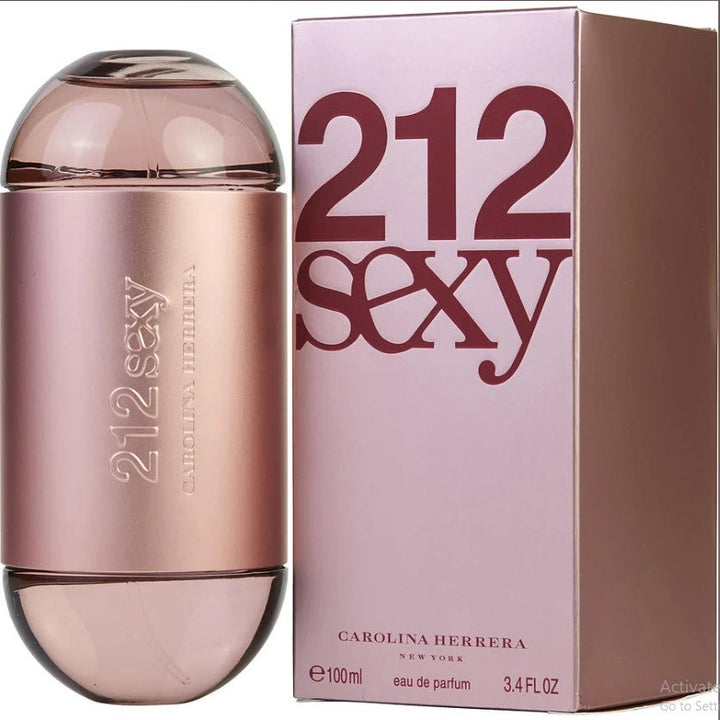 212 SEXY 3.4 OZ EDP by Carolina Herrera, featuring a sleek bottle and alluring fragrance. Experience Best Fragrances at Paris Connection Perfumes!