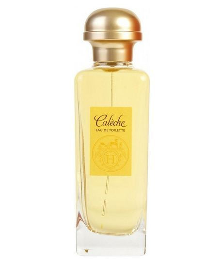 CALECHE 3.3 OZ EDT bottle alongside a Paris Connection Perfumes box, showcasing the elegant packaging and timeless fragrance essence.