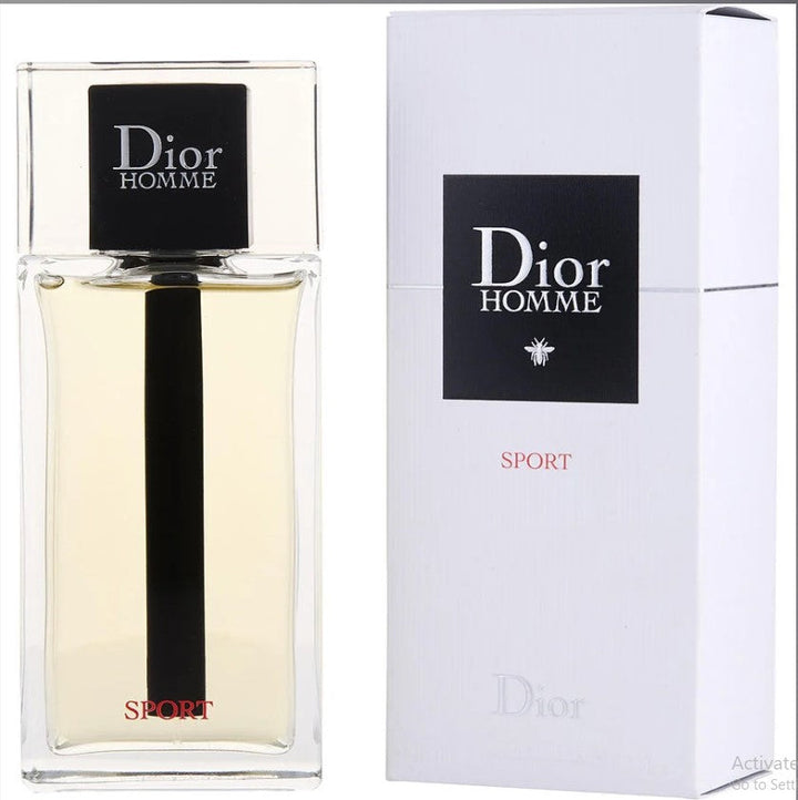 Dior Homme Sport 4.2 oz bottle, an energetic and dynamic scent for active men.