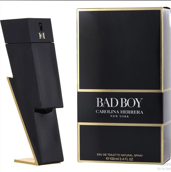 "Bad Boy 3.4 oz EDT from the Paris connection perfume, featuring a sleek bottle and a bold fragrance that embodies confidence and charisma."