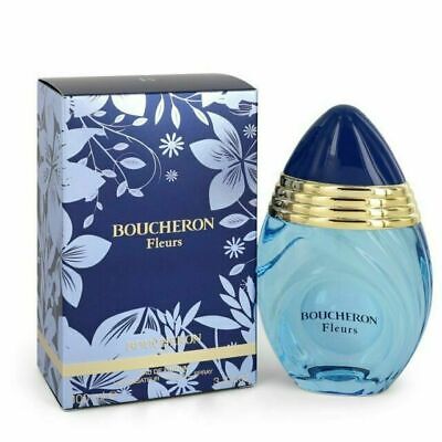 Boucheron Fleurs EDP Spray, 3.3 oz from Paris Connection Perfumes, in a beautifully crafted bottle that reflects the delicate and vibrant notes of a blooming garden.