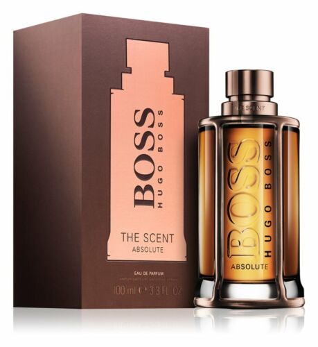 BOSS The Scent Absolute, 3.3 oz, from Paris Connection Perfumes, in an elegant glass bottle, embodying an intense and captivating scent perfect for evening wear.