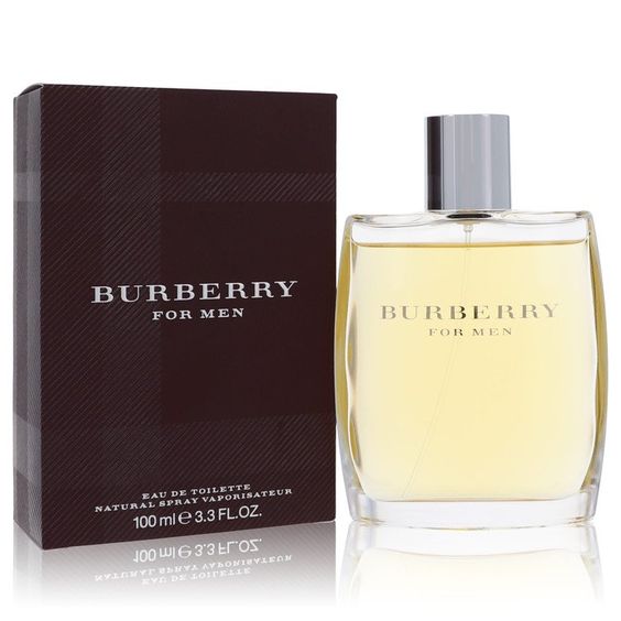 Burberry EDT Spray, 3.3 oz in updated packaging from Paris Connection Perfumes, featuring a stylish bottle that embodies the essence of British luxury and freshness.