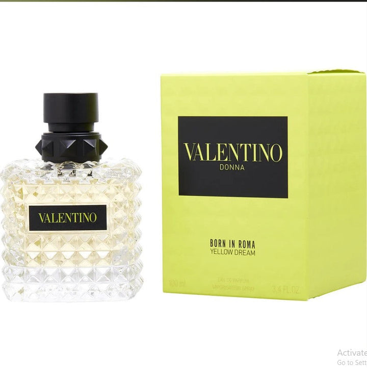 Valentino Yellow Dream 3.4 oz Women in an inviting bottle. Available at Paris Connection Perfumes.