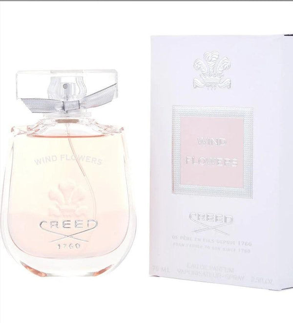 Creed Wind Flowers 2.5 oz EDP for Women bottle. Elegant fragrance with bright mandarin and floral notes.