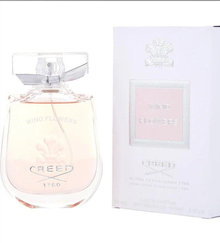 Creed Wind Flowers 2.5 oz EDP for Women bottle. Elegant fragrance with bright mandarin and floral notes.