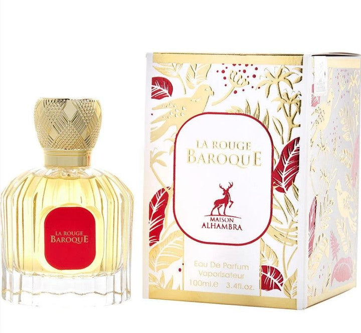 BAROQUE ROUGE 3.4 oz EDP - luxurious fragrance in a beautifully designed bottle at Paris Connection Perfumes.