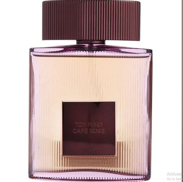 TOM FORD CAFE ROSE 3.4 OZ EDP  embodying luxury with floral and coffee notes. Available at Paris Connection Perfumes