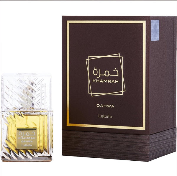 Khamrah Qahwa 3.4 oz EDP M is a rich and warm fragrance for men.