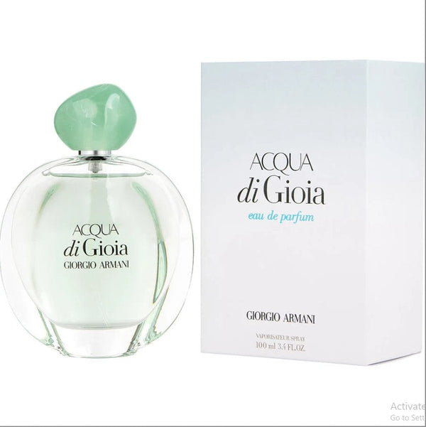 ACQUA DI GIOIA 3.4 OZ EDP WOMEN from Paris Connection Perfume featuring an elegant bottle and refreshing scent