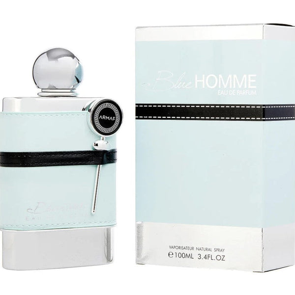 Harmaf Blue Homme 3.4 oz features a refreshing and masculine fragrance. Available at Paris Connection Perfumes.