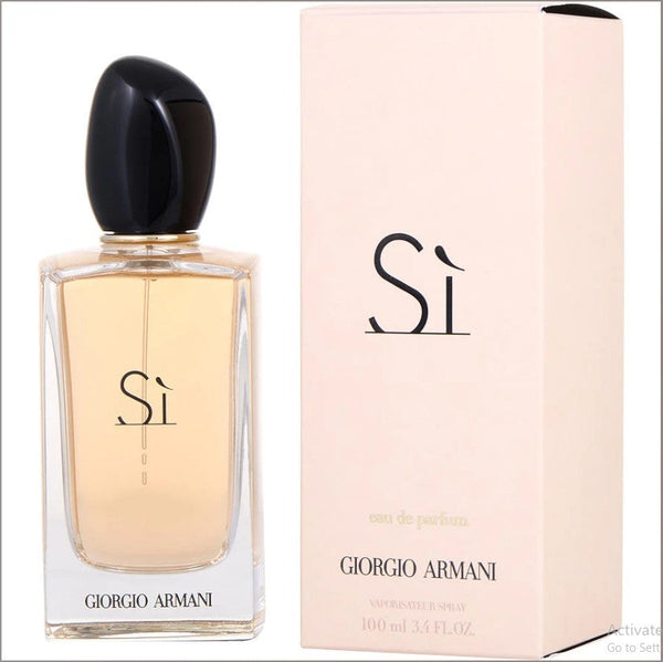 Armani Si 3.4 oz EDP  bottle with Paris Connection Perfume branding