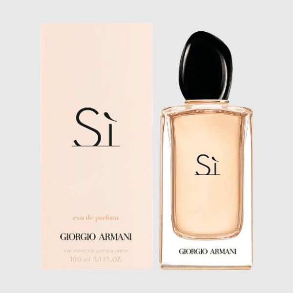 Armani Si 3.4 oz EDP at ParisConnectionPerfumes.com – Timeless 3.4 oz Eau de Parfum that Blends Lush Floral Notes with Elegant Fruity Accords for a Sophisticated Aroma