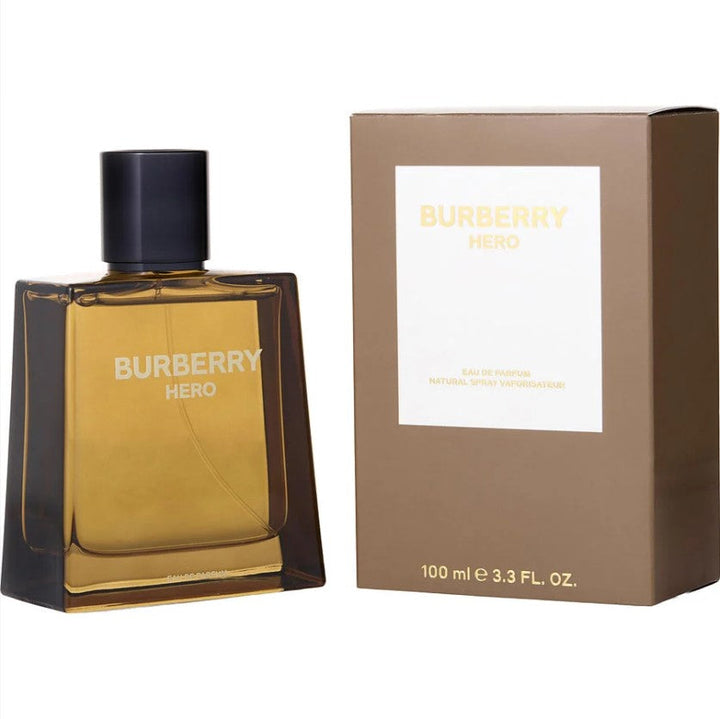 BURBERRY HERO 3.3 OZ EDP M in an elegant setting. From at Paris perfumes.