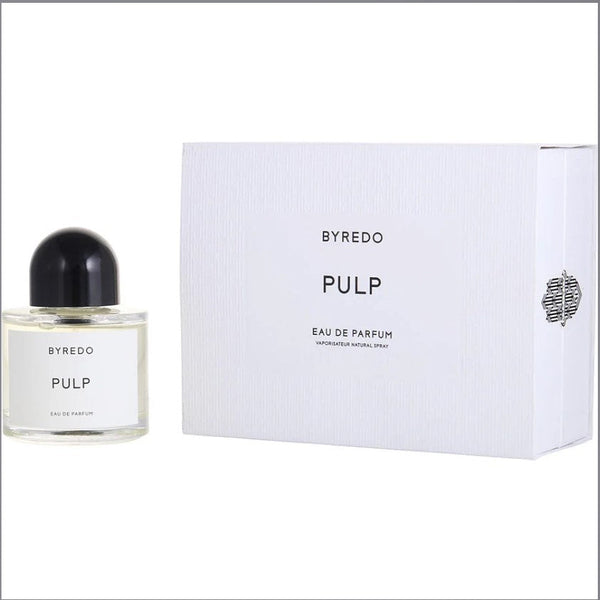 BYREDO PULP 3.4 oz Eau de Parfum bottle, showcasing its modern and artistic design, available at Paris Connection Perfumes.