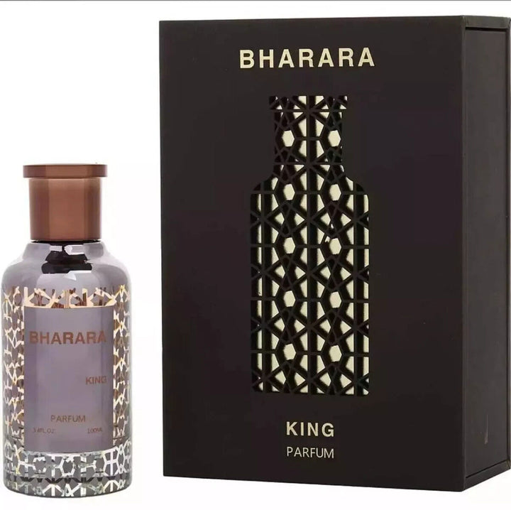 Bharara King Unisex Parfum Spray 3.4 oz, available at Paris Connection Perfumes, delivers a bold, captivating fragrance that blends woody and spicy notes.