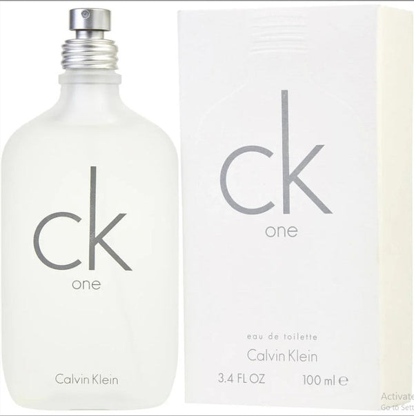 CK One 3.4 oz EDT Unisex bottle with Paris Connection Perfume branding