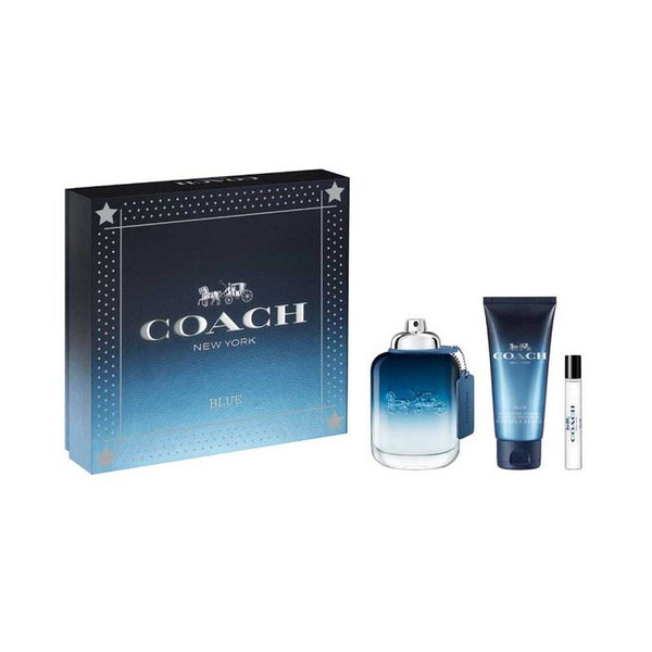 COACH BLUE 3 PCS SET MEN