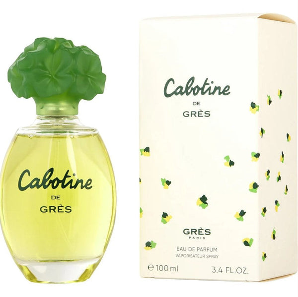 Cabotine 3.4 oz Eau de Parfum for Women from Paris Connection Perfumes, showcasing an elegant floral fragrance in a beautifully designed bottle.