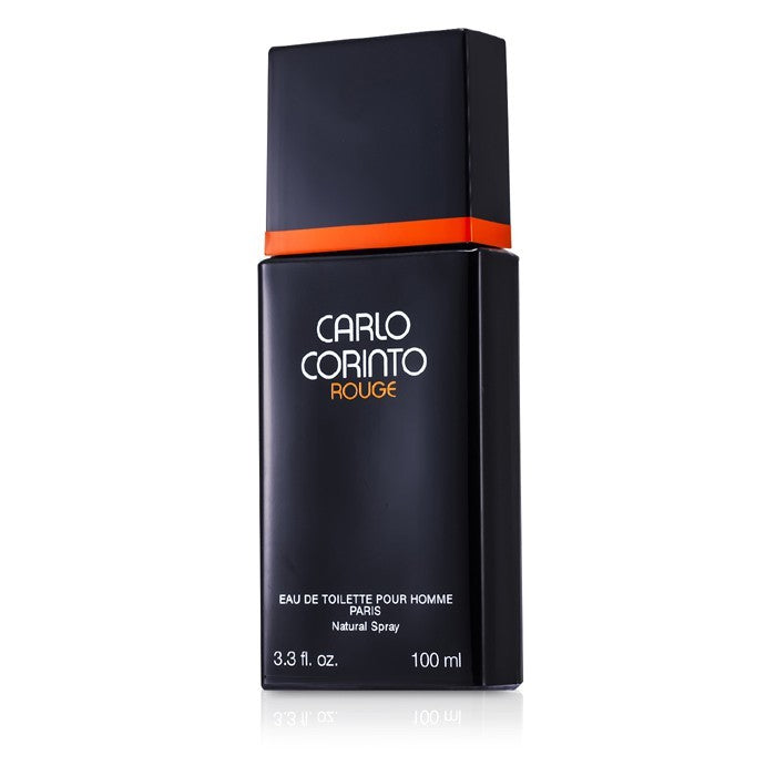 Carlo Corinto Rougemen Eau De Toilette Spray 3.3 oz, available at Paris Connection Perfumes, is a bold and invigorating fragrance that combines notes of citrus and spices, offering a refreshing scent.