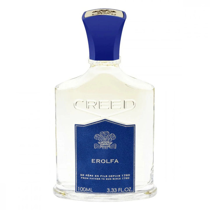 Creed Erolfa Eau De Parfum Spray 3.3 oz at ParisConnectionPerfumes.com – Invigorating 3.3 oz Fragrance that Harmonizes Crisp Citrus and Fresh Aquatic Notes for the Adventurous Spirit