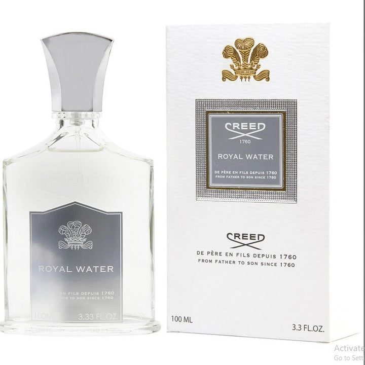 Creed Royal Water 3.3 oz bottle. Invigorating scent combining citrus and herbal elements