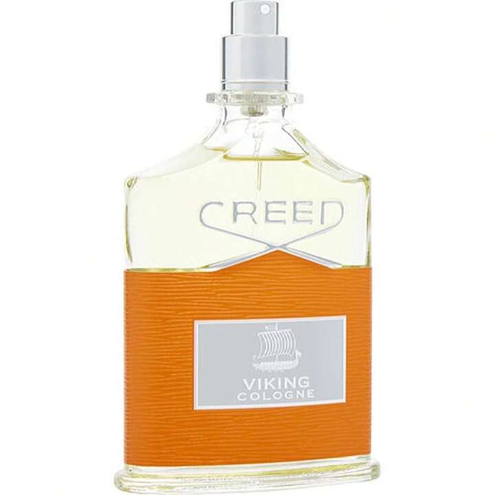 Creed Viking Cologne bottle featuring its sleek, modern design, with a silver cap and detailed label, available at Paris Connection Perfumes.