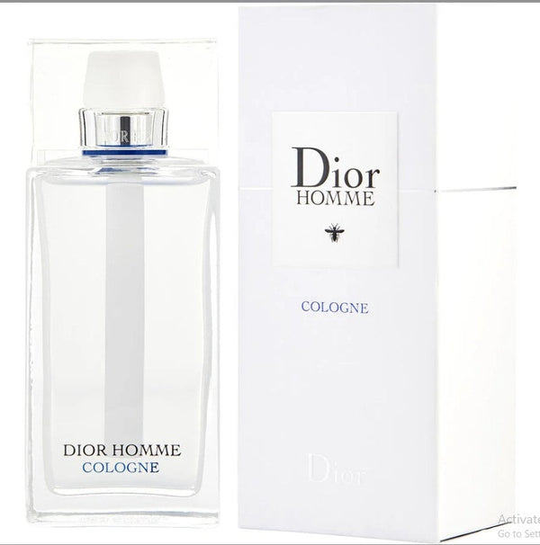 DIOR HOMME COLOGNE 4.2 OZ bottle with elegant design, showcasing the refreshing fragrance for men available at Paris Connection Perfumes.