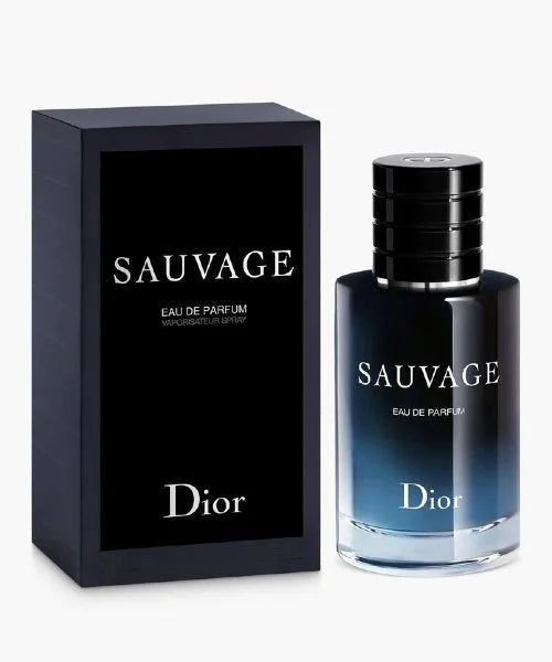 DIOR Sauvage fragrance bottle on display at Paris Connection Perfumes - parisconnectionperfumes.com