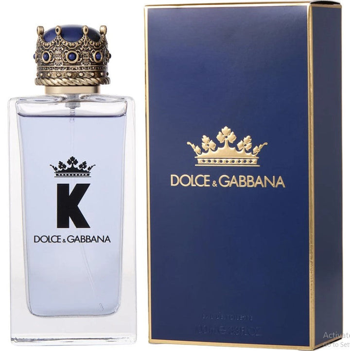 Dolce & Gabbana K Eau De Toilette Spray 3.3 oz at ParisConnectionPerfumes.com – Fresh and vibrant fragrance featuring a blend of citrus and spicy notes, ideal for the modern gentleman.

