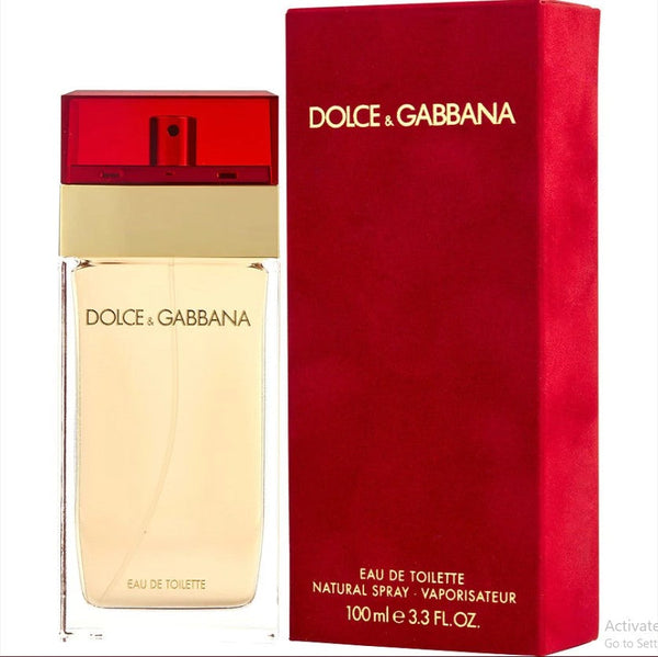 Dolce & Gabbana Red 3.3 oz EDT for Women with vibrant fruity notes and passion. Available at Paris Connection Perfumes
