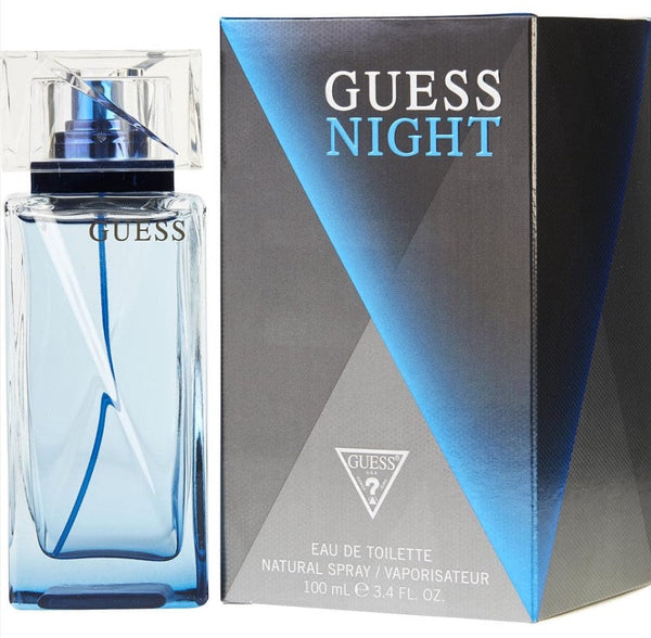 Guess Night 3.4 oz EDT features a bold and seductive fragrance. Available at Paris Connection Perfumes.