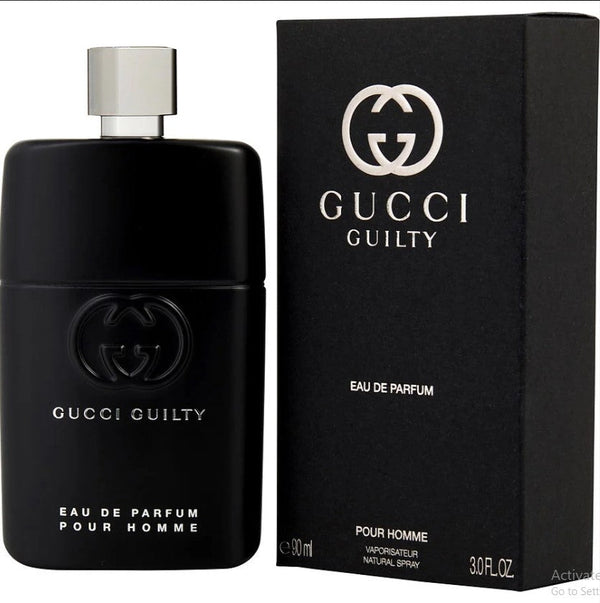 Gucci Guilty 3.0 oz Eau de Parfum for Men showcasing bold elegance.
Available at Paris Connection Perfumes.