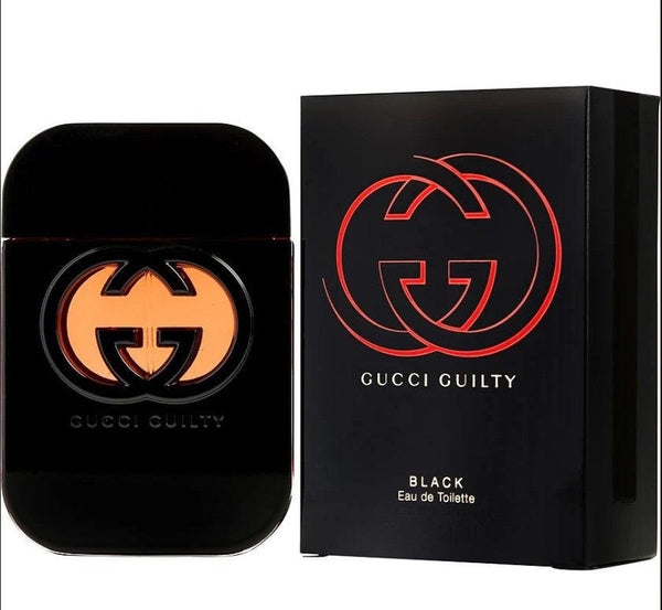 Gucci Guilty Black EDT Spray 1oz presenting a fresh floral fragrance for women-Paris Connection Perfume