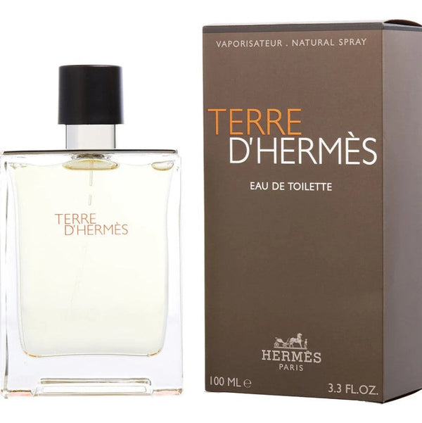 Hermes By Terre 3.3 oz EDT M offers an earthy and refreshing fragrance. Available at Paris Connection Perfumes.