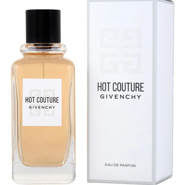 Hot Couture 3.3 OZ EDP features a glamorous and seductive fragrance. Available at Paris Connection Perfumes.