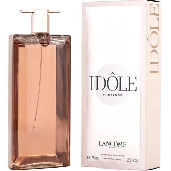 Idole L' Intense 2.5 OZ EDP features a bold and sensual fragrance for women. Available at Paris Connection Perfumes.