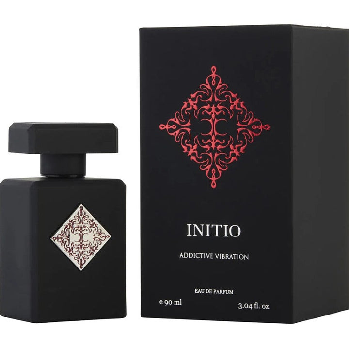 Experience the intensity of Initio Addictive Vibra 3.04 OZ EDP. This rich fragrance blends deep, warm notes with a hint of sweetness, creating a sensual scent perfect for evening wear. Ideal for those who crave allure and mystery, it makes a bold statement wherever you go. Available at Paris Connection Perfumes.