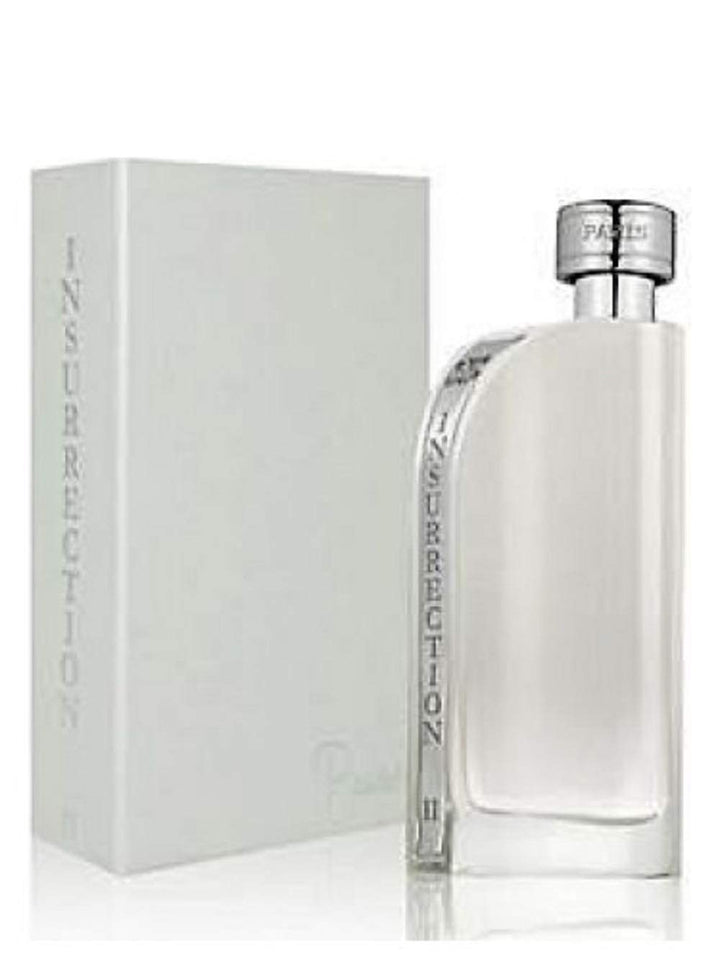 Insurrection Pure EDT 3 oz available at Paris Connection Perfumes, highlighting a vibrant and invigorating scent that combines citrus and woody notes for a refreshing fragrance experience.







