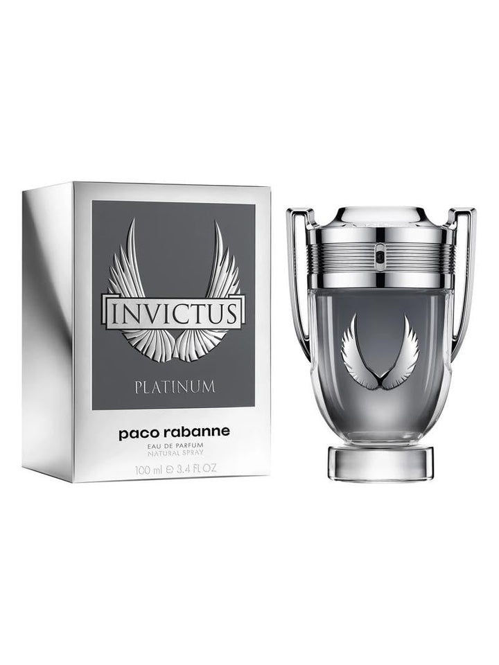 Invictus Platinum 3.4 oz EDP available at Paris Connection Perfumes, embodying strength and sophistication with its bold fragrance, perfect for the modern man seeking a lasting impression.






