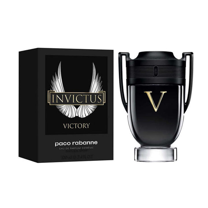 Invictus Victory 3.4 oz EDP EX available at Paris Connection Perfumes, showcasing a bold scent designed for champions, offering a unique blend that embodies confidence and sophistication.







