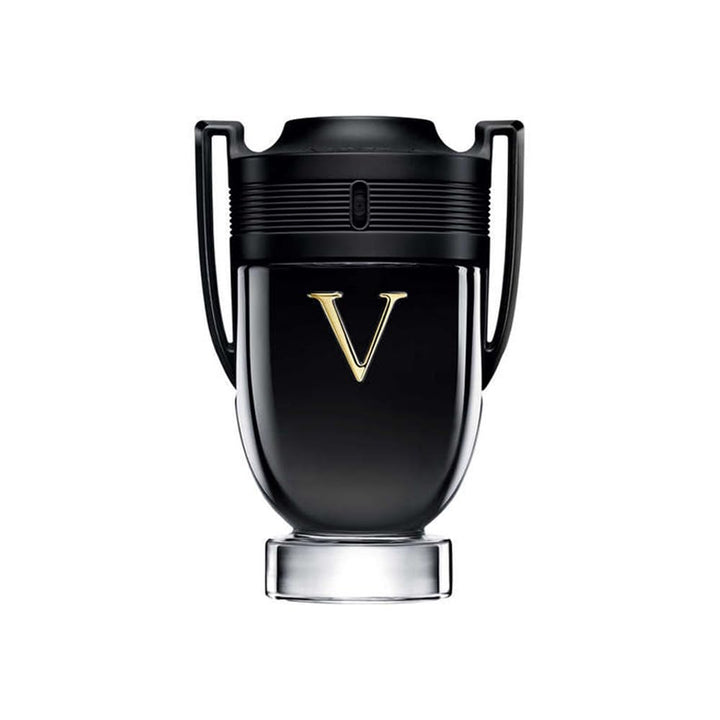 Invictus Victory 3.4 oz EDP EX presented at Paris Connection Perfumes, featuring a striking bottle design that symbolizes triumph and excellence, capturing the essence of victory in its rich fragrance.

