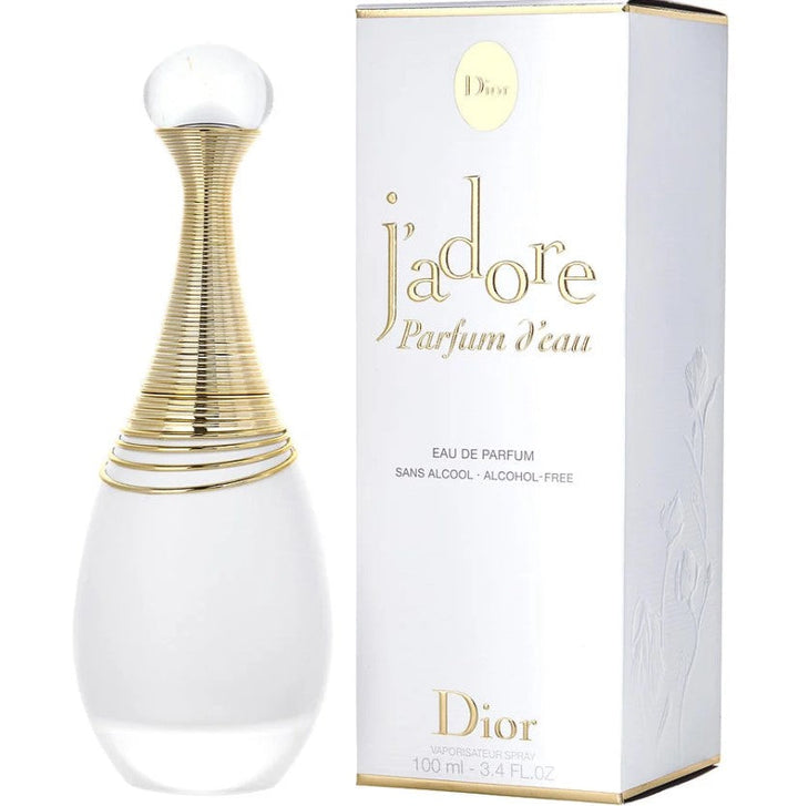 J'adore D'Eau 3.4 oz Eau de Parfum at Paris Connection Perfumes, offering a fresh and radiant fragrance.