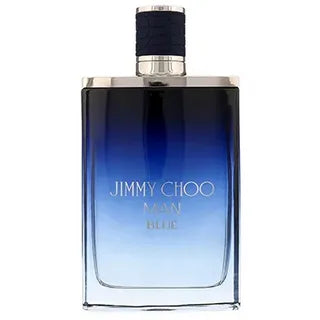  Jimmy Choo Blue 3.3 oz EDT M available at Paris Connection Perfumes, presenting a bold and energetic scent that blends citrus and spicy notes, perfect for the modern man.