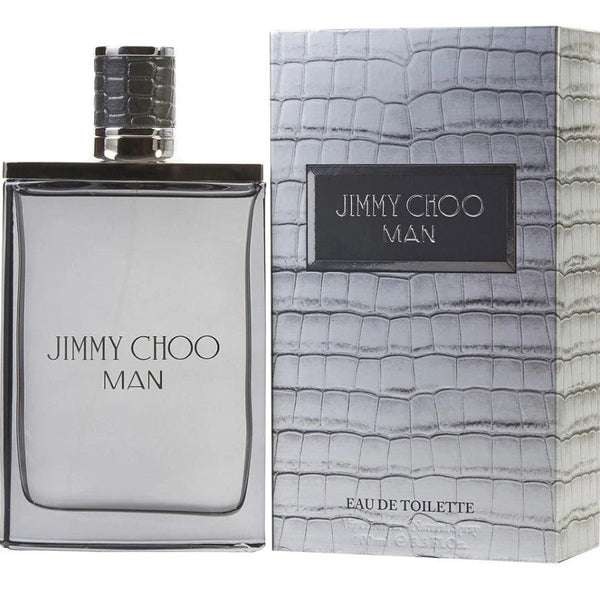 Jimmy Choo Man 3.3 oz EDT featured at Paris Connection Perfumes, a sophisticated fragrance with notes of fresh lavender, exotic fruits, and a warm, woody base, perfect for the modern gentleman.