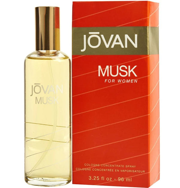 Jovan Musk 3.25 oz fragrance, showcasing its classic and timeless appeal in an elegant bottle, available at Paris Connection Perfumes.